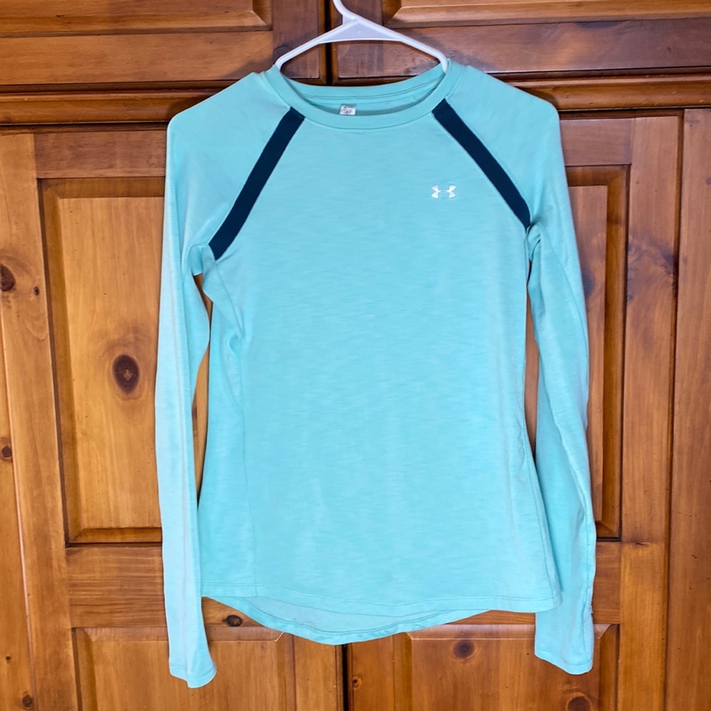 Under Armour Aqua Blue Long Sleeve Cold Gear